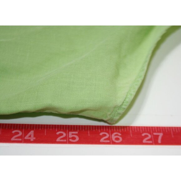 Ralph Lauren Mens XL Linen Silk Short Sleeve Button Down Shirt Lime Green Preppy - Picture 6 of 6